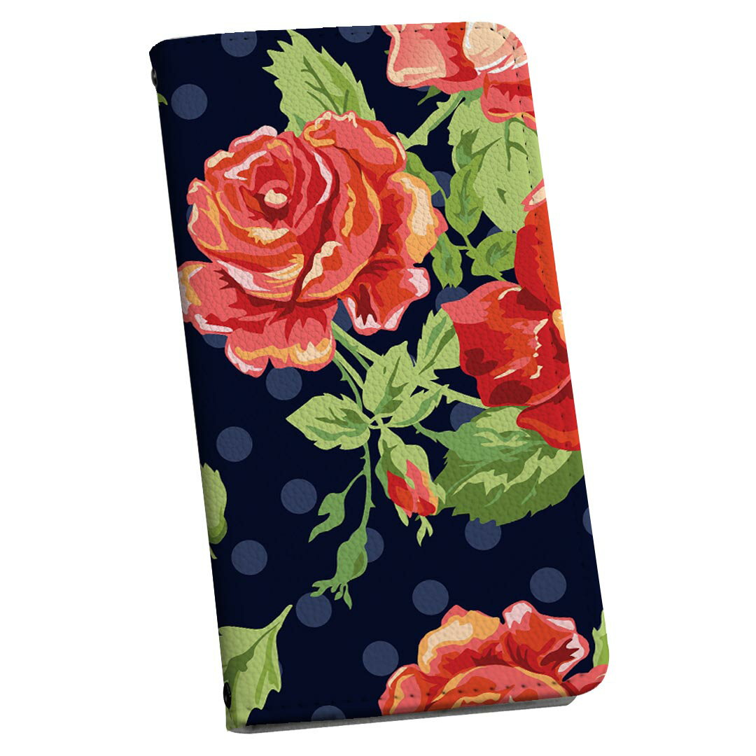 iPhone6 iphone 6/7/8 共通対応 アイフォーン 専用 ケース カバー 手帳型 マグネット式 ピタッと閉まる レザーケース iphone6 カード収納 ポケット igcase 004779 水玉　ドット　花