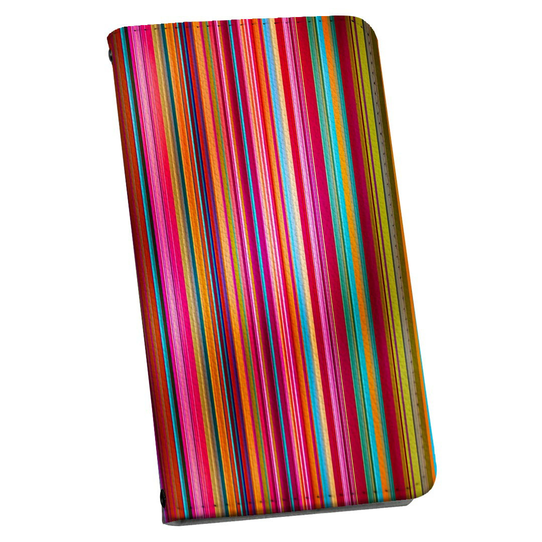 Xperia 10 VII 用 SO-52F / SOG16 / XQ-FE44 共通対応 手帳型ケース ストラップ付き ショルダー スマホ 落下防止 手帳型 マグネット式 ピタッと閉まる スマホカバー 肩掛け 斜めかけ 004832 模様　しましま