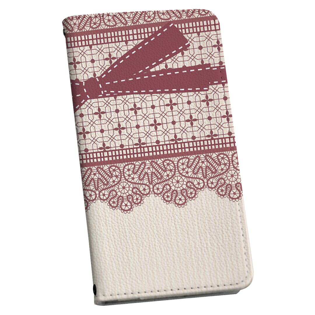 iPhone XS Max iPhone 10S Max アイフォーン 専用 ケース カバー 手帳型 マグネット式 ピタッと閉まる レザーケース iphonexsmax カード収納 ポケット igcase 004927 リボン　レース　ストライプ