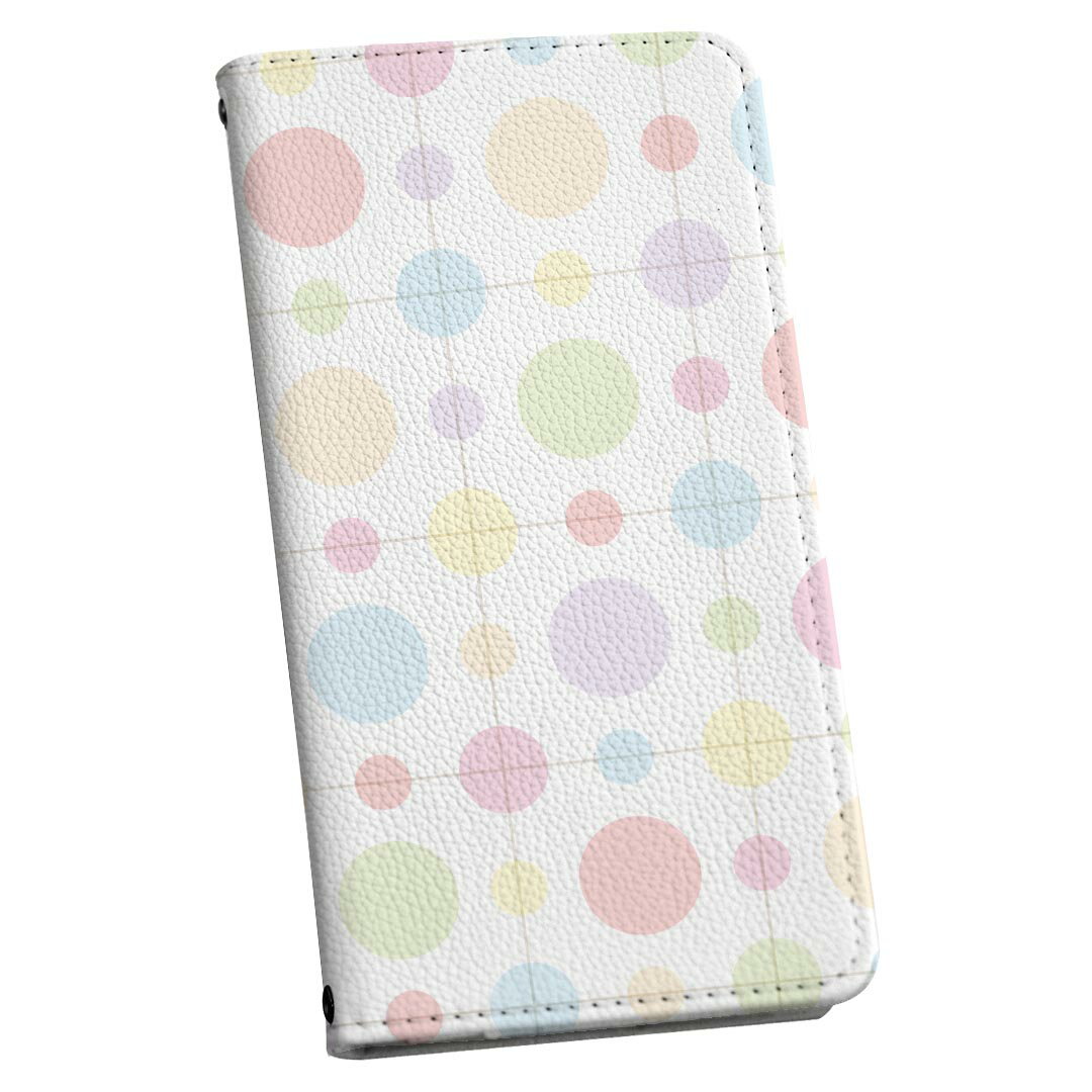 商品特徴・シームレスな全面デザイン（内側は落ち着いたオフホワイト）・外側は高品質の人工革を使用・内側にはスマホを装着するケースが付属・機種専用のカメラホール仕様でケースを装着したままの撮影が可能・ワンセグや動画の視聴に便利な横置きスタンド機能・ICカードなどを2枚まで収納できるカードスロット付き・マグネットフリップで開け閉めカンタン注意事項商品画像はサンプルイメージですので、ご覧の環境によっては多少色味に違いを感じる場合がございます。イメージと違った、モニターと色味が異なるという理由での交換や返金はご対応出来かねます。カバーのみの販売で本体は付属しません。ケース装着のままケーブルを挿しての充電は可能ですが、卓上ホルダでの充電は仕様上対応しておりません。また、ワイヤレス充電対応機種についてはお使いの機器や環境により反応しない場合があります。お手数ですがケースから外してお使い下さい。卓上ホルダ及びワイヤレスでの充電は保障の対象外となります。こちらは無地のレザーにデザインをプリントした商品で、デコなどの加工はございません。凹凸や光沢があるように見えたり布地や金属を素材にしたように見える商品もありますが、デザインの図版によるものです。撮影時にカバーが映り込む恐れがあるため、カメラ用の穴は若干大きめに開けています。カメラ穴の位置にわずかなズレが生じる場合がございます。また印刷時に微妙な画像のズレが生じる場合がございます。ご注文後に1点1点制作する受注生産品のため、不良品以外のご返品や交換は固くお断り致します。機種の選択間違いも保証対象外となりますため、ご注文の際は必ず機種をご確認下さい。発送について完全受注生産のハンドメイド商品となりますので、既製品と比べて発送までお時間を頂いています。 基本的に決済確認後、通常で3営業日程度、最大で10営業日程度での発送となります。繁忙期や休業日明けの場合はさらに時間がかかる場合があります。 その際には別途メールにてご連絡致します。メール便の場合、発送日から到着までに2?4日ほどかかる場合が多く、紛失などの保障もご対応できかねます。あらかじめご了承下さい。