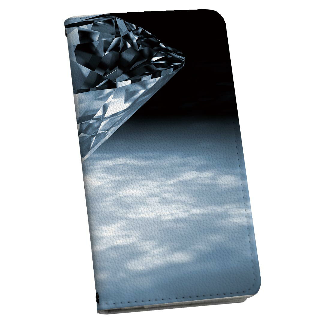 Xperia 10 VII 用 SO-52F / SOG16 / XQ-FE44 共通対応 手帳型ケース ストラップ付き ショルダー スマホ 落下防止 手帳型 マグネット式 ピタッと閉まる スマホカバー 肩掛け 斜めかけ 005192 宝石　クリスタル　シンプル