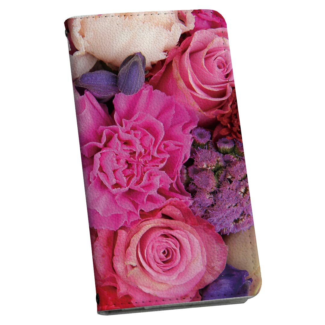 Mobile Phone Cases - iPhoneSE ケース 第2世代 / 第3世代 iPhone 7 / iPhone 8 共通対応 アイフォーン 専用 ケース カバー 手帳型 マグネット式 ピタッと閉まる レザーケース sc02k カード収納 ポケット igcase 005404 写真　花