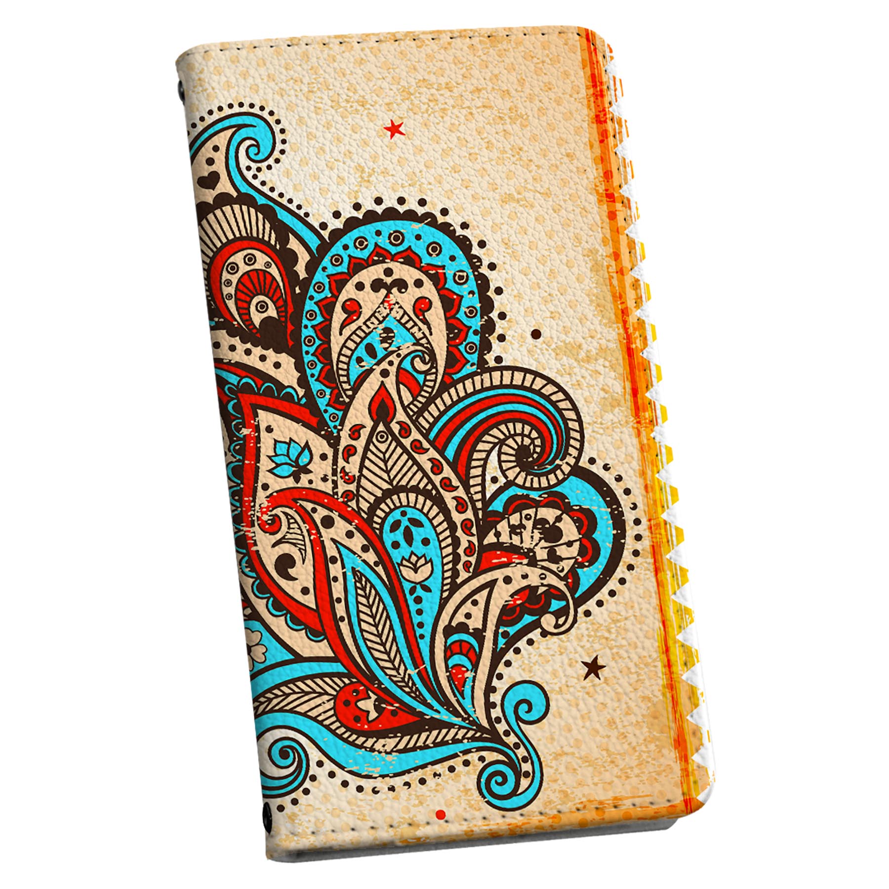 AQUOS sense9 用 手帳型ケース SH-53E / SHG14 / SH-M29 共通対応 カバー 手帳型 マグネット式 ピタッと閉まる レザーケース sh53e カード収納 ポケット igcase 006013 文様　星(2.0)