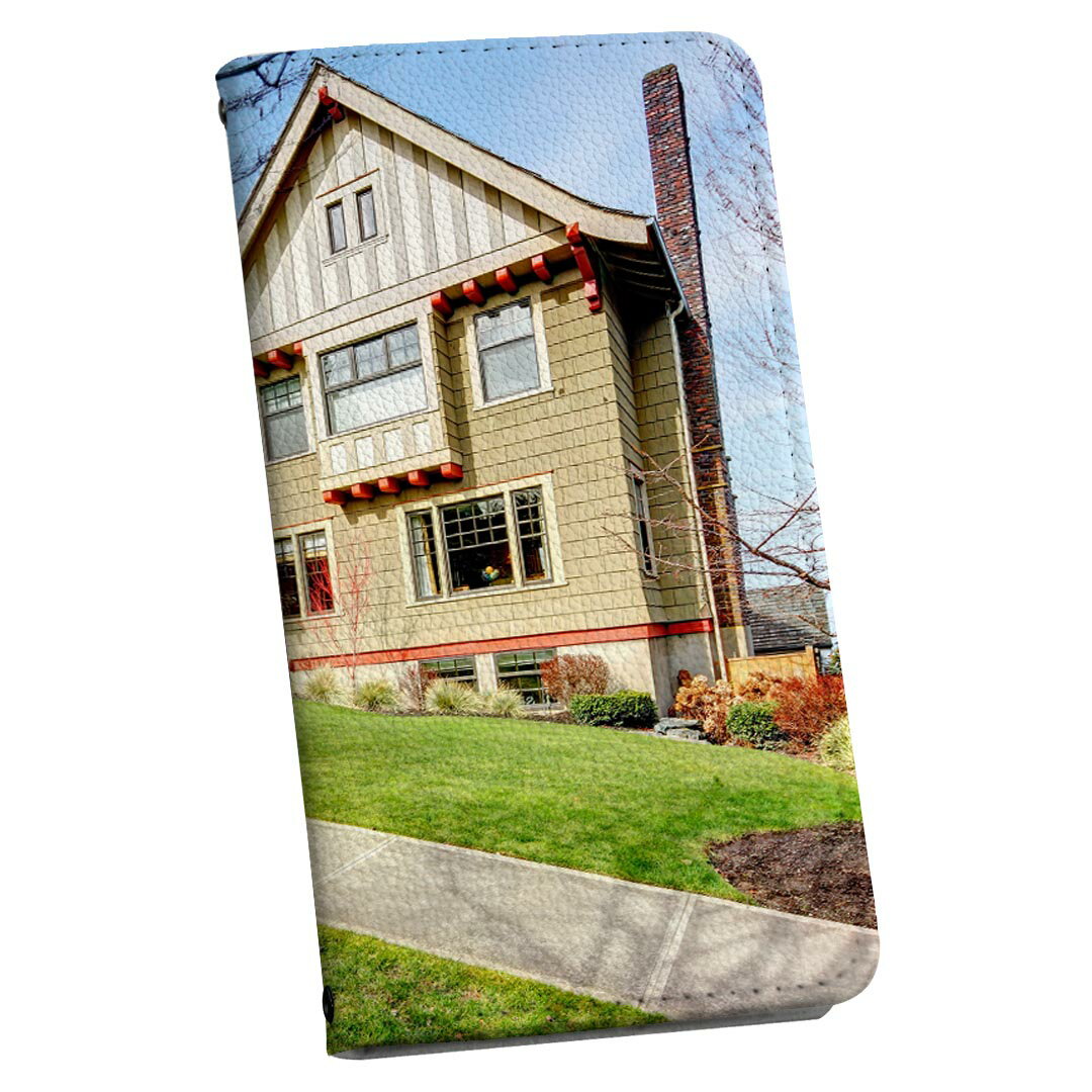 SH-01L AQUOS sense2 アクオス センスツー 専用 ケース カバー 手帳型 マグネット式 ピタッと閉まる レザーケース docomo ドコモ sh01l カード収納 ポケット igcase 006782 写真　家　空