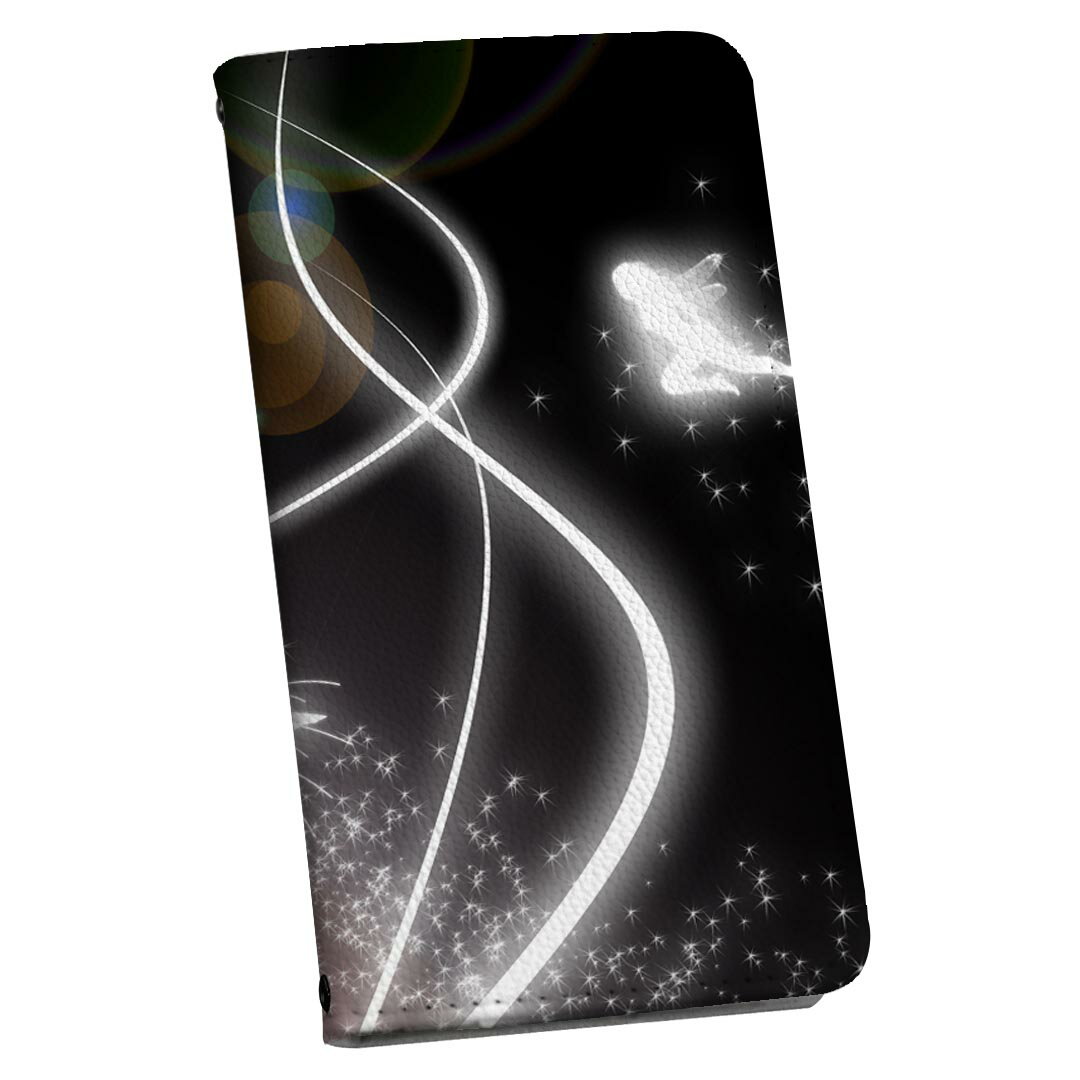 Xperia Z5 SO-01H エクスペリア ストラップ付き so01h 専用 ケース カバー 手帳型 マグネット式 ピタッと閉まる レザーケース カード収納 ポケット igcase 006945 妖精 黒 ブラック