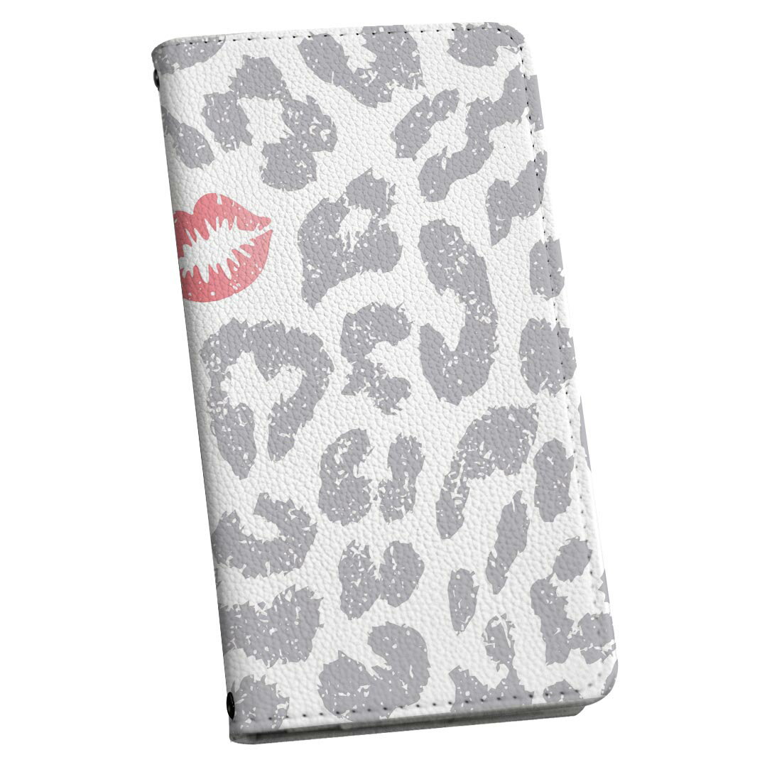 SH-01L AQUOS sense2 アクオス センスツー 専用 ケース カバー 手帳型 マグネット式 ピタッと閉まる レザーケース docomo ドコモ sh01l カード収納 ポケット igcase 006960 ヒョウ柄　模様