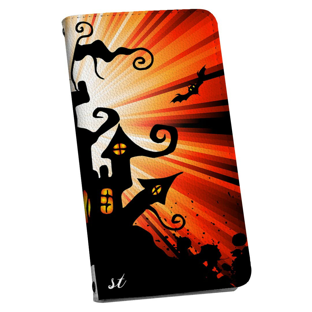 Galaxy A51 5G SCG07 ギャラクシー ストラップ付き scg07 ケース ショルダー スマホ 落下防止 手帳型 マグネット式 ピタッと閉まる スマホカバー 肩掛け 斜めかけ 007258 ハロウィン