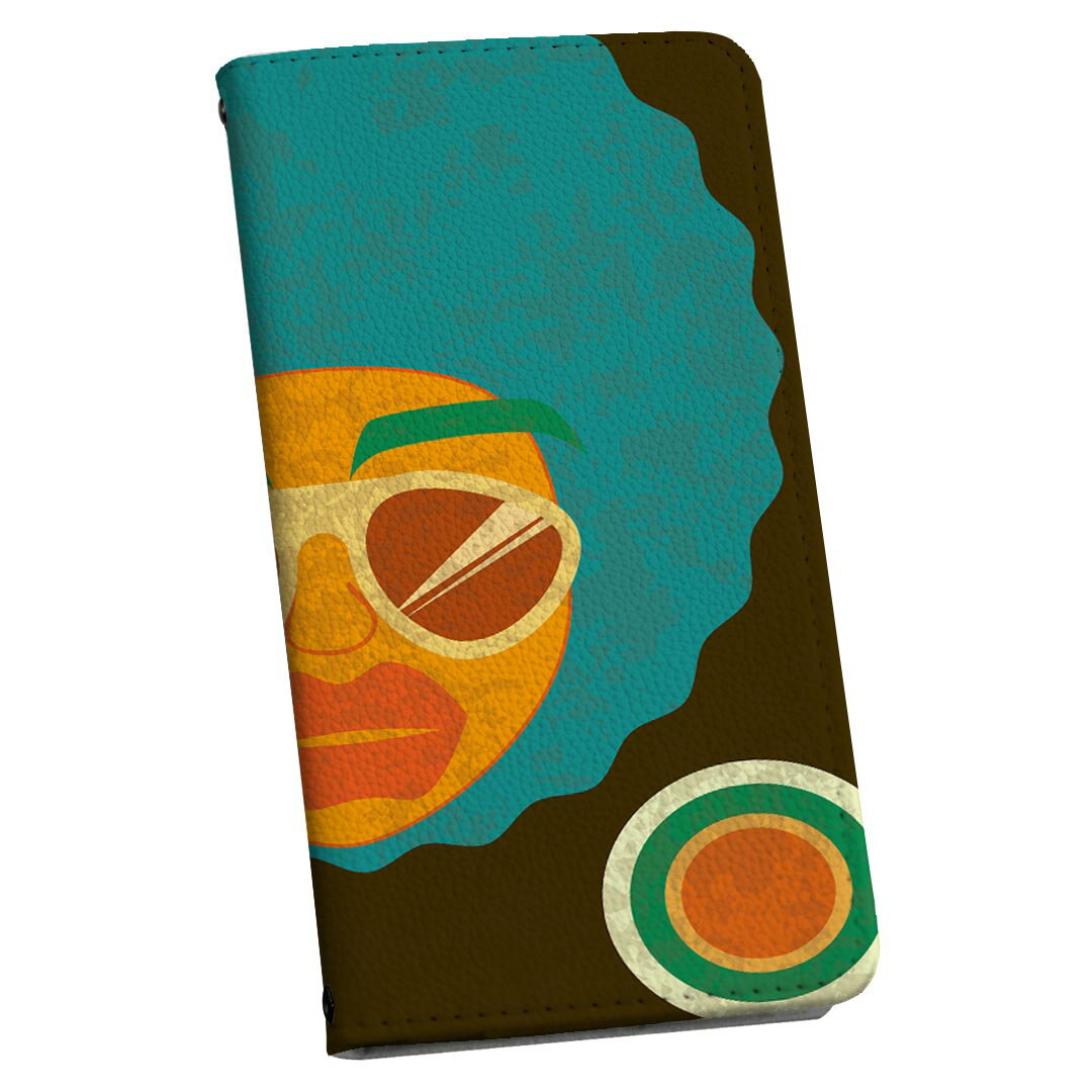 Pixel4 Google グーグル ピクセル4 pixel4 ストラップ付き ケース ショルダー スマホ 落下防止 手帳型 マグネット式 ピタッと閉まる スマホカバー 肩掛け 斜めかけ 007372 アフロ　人物　イラスト