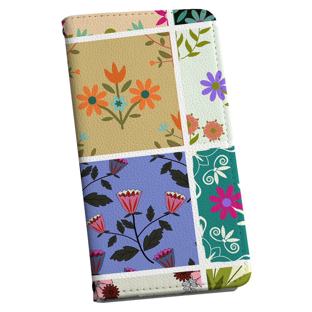 BASIO active3 KYG04 ベイシオ アクティブ3 用 手帳型ケース kyg04 ストラップ付き ショルダー スマホ 落下防止 手帳型 マグネット式 ピタッと閉まる スマホカバー 肩掛け 斜めかけ 007464 花　　イラスト　模様