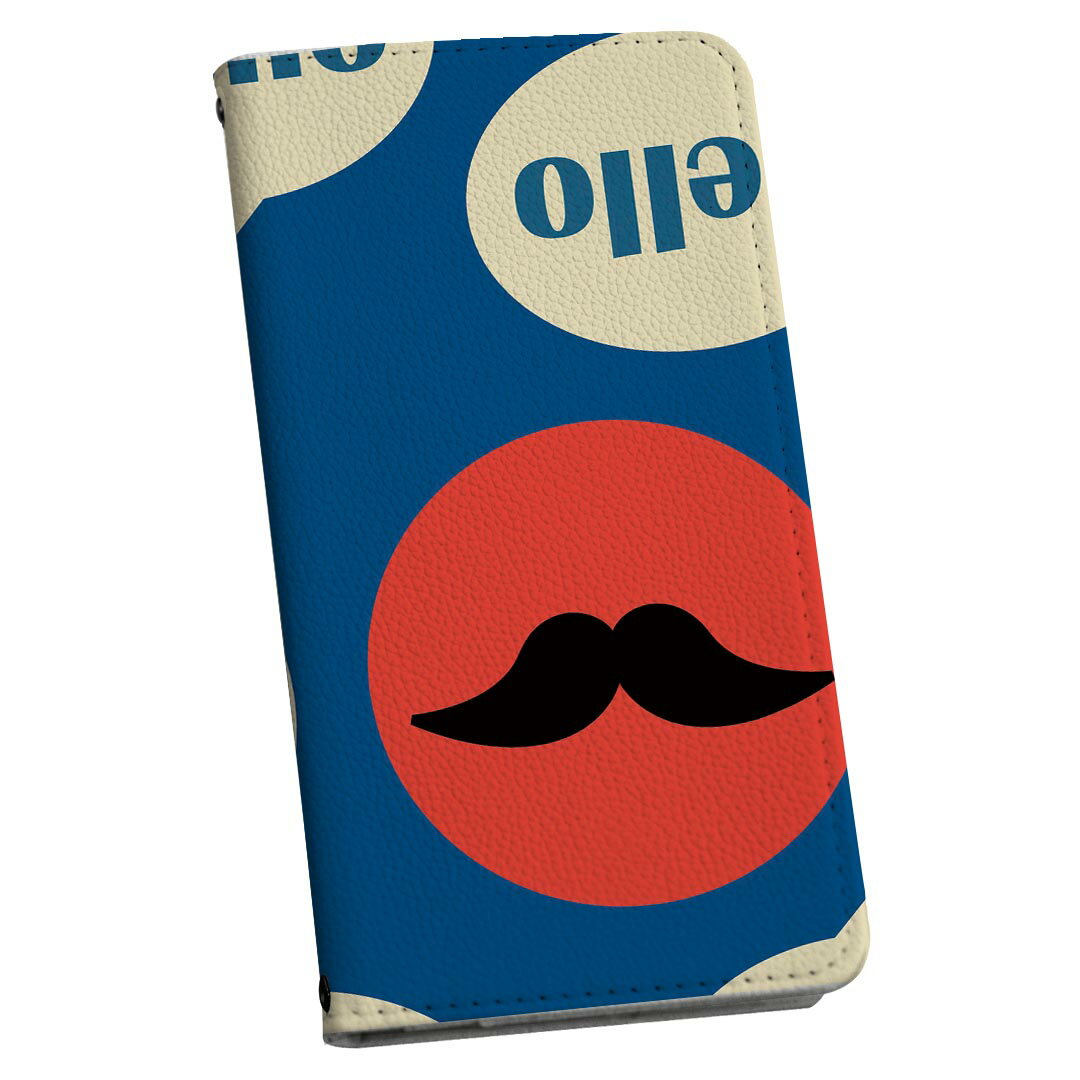 Pixel 3XL Google pixel3xl グーグル ピクセル3XL ストラップ付き ケース ショルダー スマホ 落下防止 手帳型 マグネット式 ピタッと閉まる スマホカバー 肩掛け 斜めかけ 008093 ハート　ヒゲ　イラスト　模様　青