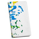 AQUOS zero2 SH-01M アクオス ゼロツー sh01m 専用 ケース カバー 手帳型 マグネット式 ピタッと閉まる レザーケース カード収納 ポケット igcase 008670 インク カラフル 絵の具(2)