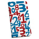 Pixel 3XL Google pixel3xl グーグル ピクセル3XL 専用 ケース カバー 手帳型 マグネット式 ピタッと閉まる レザーケース カード収納 ポケット igcase 008890 数字　赤　レッド　青　ブルー　模様