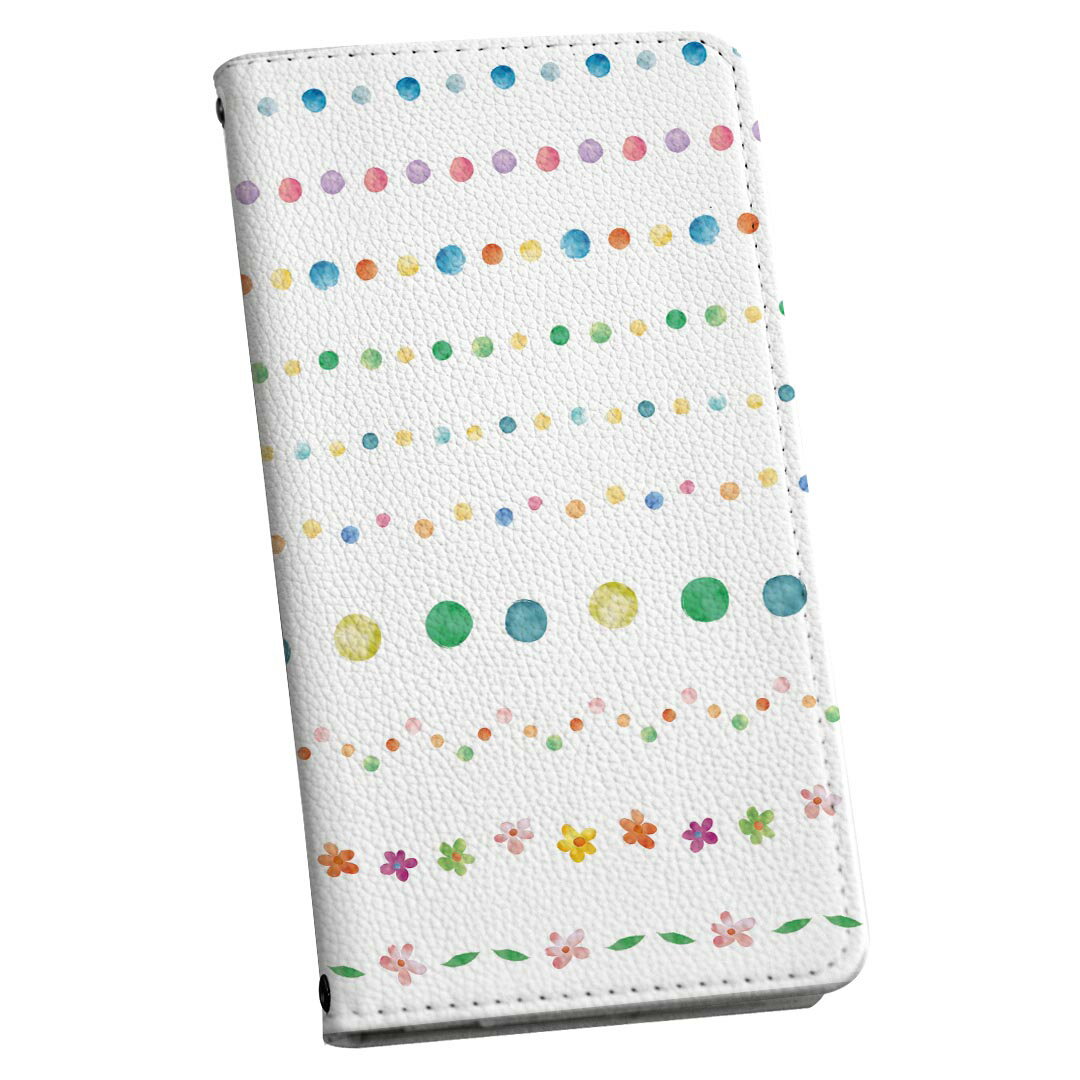 商品特徴・シームレスな全面デザイン（内側は落ち着いたオフホワイト）・外側は高品質の人工革を使用・内側にはスマホを装着するケースが付属・機種専用のカメラホール仕様でケースを装着したままの撮影が可能・ワンセグや動画の視聴に便利な横置きスタンド機能・ICカードなどを2枚まで収納できるカードスロット付き・マグネットフリップで開け閉めカンタン注意事項商品画像はサンプルイメージですので、ご覧の環境によっては多少色味に違いを感じる場合がございます。イメージと違った、モニターと色味が異なるという理由での交換や返金はご対応出来かねます。カバーのみの販売で本体は付属しません。ケース装着のままケーブルを挿しての充電は可能ですが、卓上ホルダでの充電は仕様上対応しておりません。また、ワイヤレス充電対応機種についてはお使いの機器や環境により反応しない場合があります。お手数ですがケースから外してお使い下さい。卓上ホルダ及びワイヤレスでの充電は保障の対象外となります。こちらは無地のレザーにデザインをプリントした商品で、デコなどの加工はございません。凹凸や光沢があるように見えたり布地や金属を素材にしたように見える商品もありますが、デザインの図版によるものです。撮影時にカバーが映り込む恐れがあるため、カメラ用の穴は若干大きめに開けています。カメラ穴の位置にわずかなズレが生じる場合がございます。また印刷時に微妙な画像のズレが生じる場合がございます。ご注文後に1点1点制作する受注生産品のため、不良品以外のご返品や交換は固くお断り致します。機種の選択間違いも保証対象外となりますため、ご注文の際は必ず機種をご確認下さい。発送について完全受注生産のハンドメイド商品となりますので、既製品と比べて発送までお時間を頂いています。 基本的に決済確認後、通常で3営業日程度、最大で10営業日程度での発送となります。繁忙期や休業日明けの場合はさらに時間がかかる場合があります。 その際には別途メールにてご連絡致します。メール便の場合、発送日から到着までに2~4日ほどかかる場合が多く、紛失などの保障もご対応できかねます。あらかじめご了承下さい。