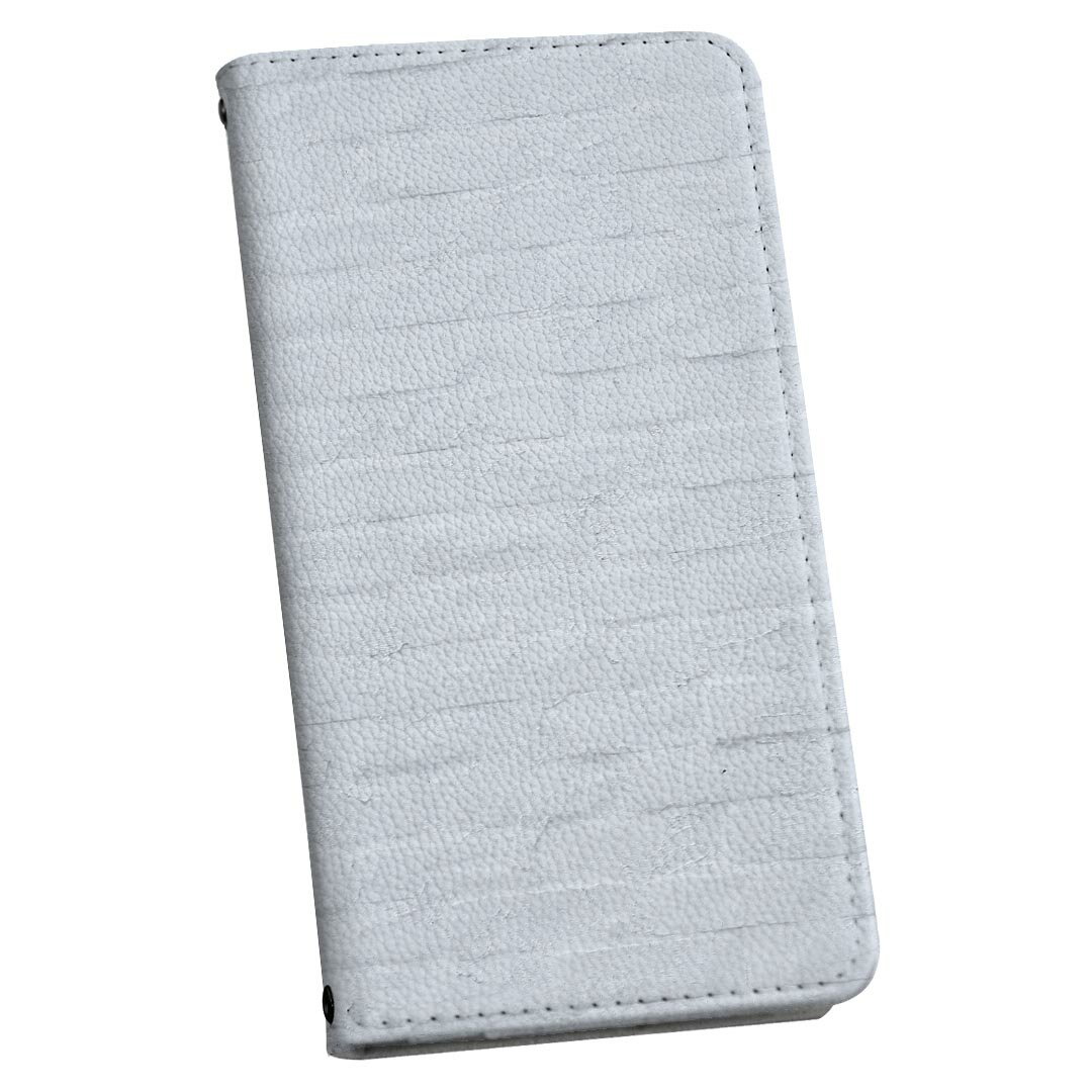 S25 Ultra 用 スマホカバー SC-52F / SCG32 共通対応 ケース カバー 手帳型 マグネット式 ピタッと閉まる レザーケース カード収納 ポケット 009689 壁紙　白　シンプル