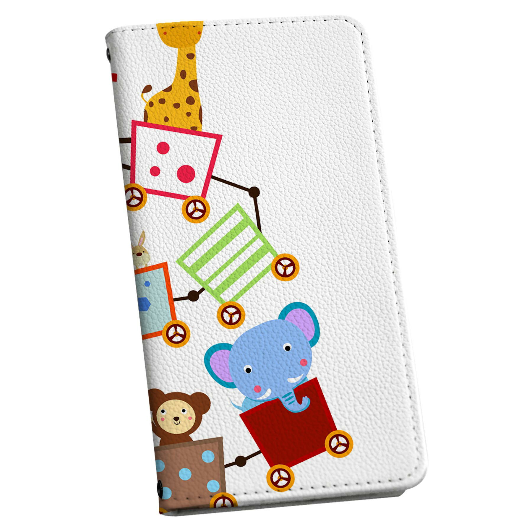 乐天商城 - Galaxy A55 5G 用 手帳型ケース SC-53E / SCG27 共通対応 カバー 手帳型 マグネット式 ピタッと閉まる レザーケース sc53e カード収納 ポケット igcase 009780 乗り物　動物　キャラクター