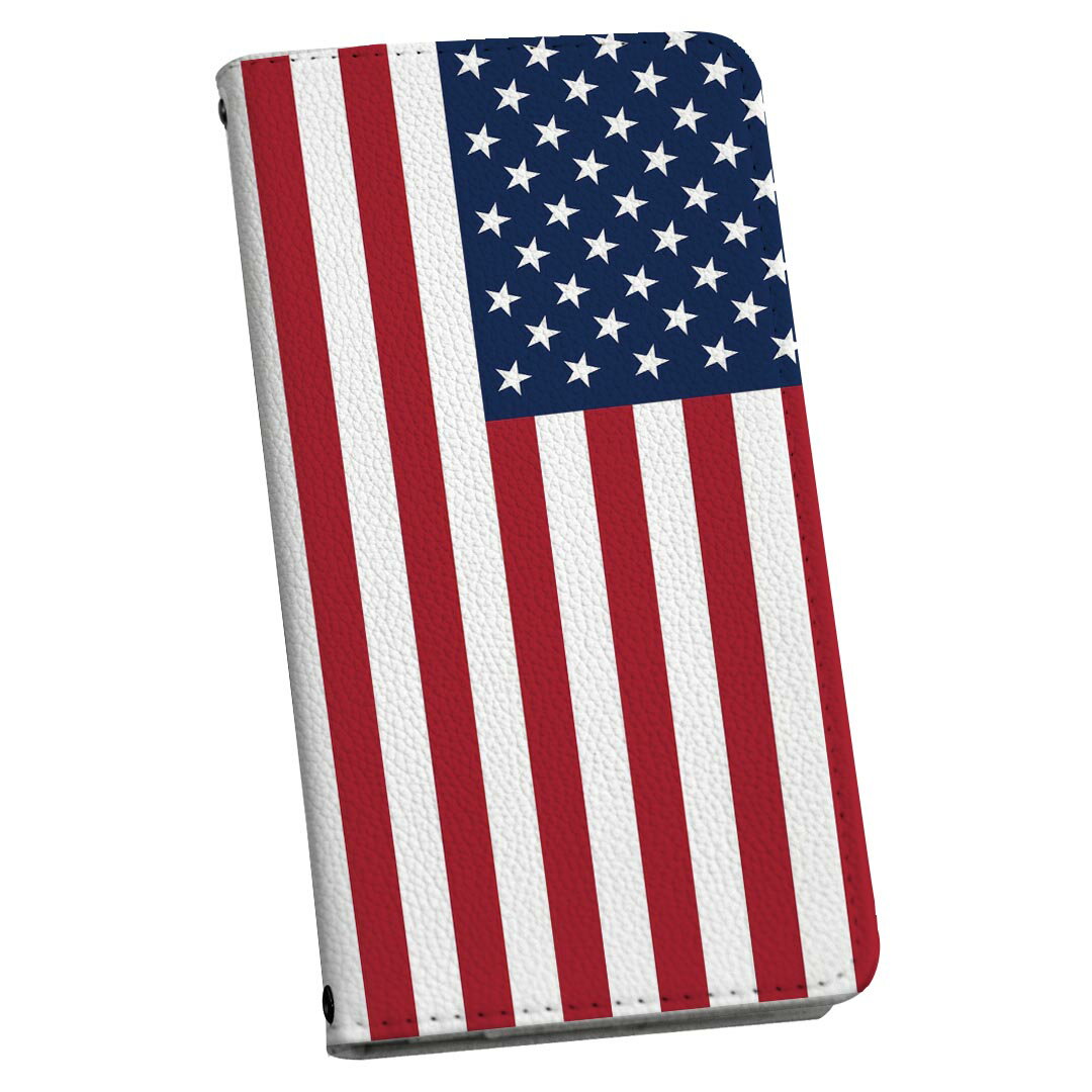 AQUOS wish5 用 SH-52F / SH-M32 共通対応 手帳型ケース ストラップ付き ショルダー sh52f スマホ 落下防止 手帳型 マグネット式 ピタッと閉まる スマホカバー 肩掛け 斜めかけ 010384 外国　国旗　赤　青