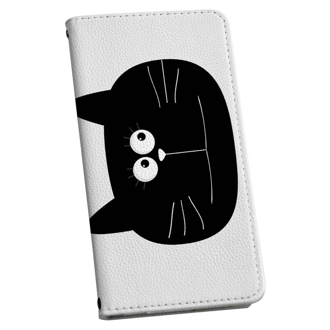 iPhone8 iphone 6/7/8 共通対応 アイフォーン 専用 ケース カバー 手帳型 マグネット式 ピタッと閉まる レザーケース sc02k カード収納 ポケット igcase 010390 動物　猫　シンプル