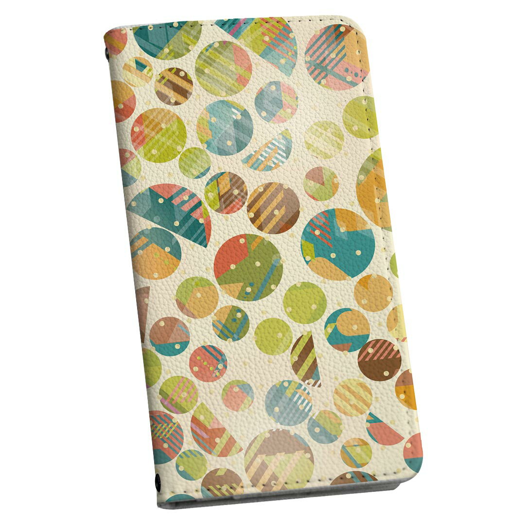 Galaxy A32 SCG08 対応 ギャラクシー ストラップ付き scg08 ケース ショルダー スマホ 落下防止 手帳型 マグネット式 ピタッと閉まる スマホカバー 肩掛け 斜めかけ 010421 水玉　ドット　カラフル