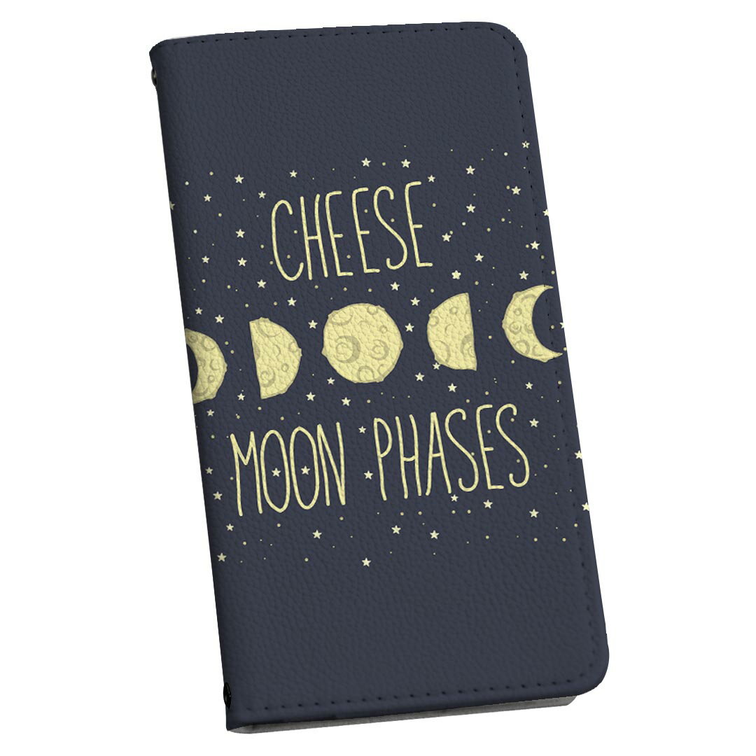 Xperia 10 VII 用 スマホカバー SO-52F / SOG16 / XQ-FE44 共通対応 ケース カバー 手帳型 マグネット式 ピタッと閉まる レザーケース カード収納 ポケット 010567 星　月　英語(2.0)