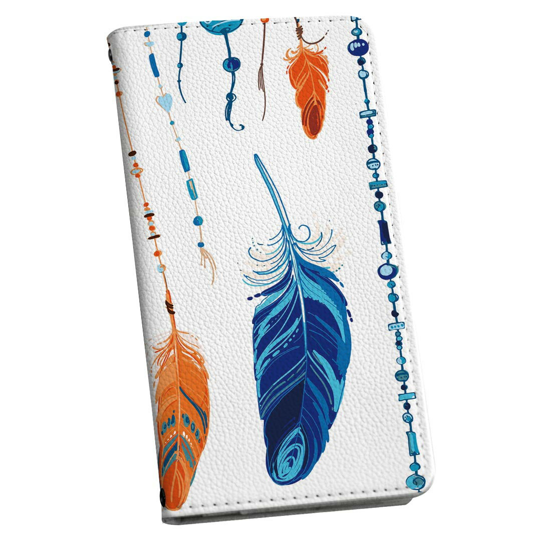 Xperia 10 III エクスペリア SO-52B SOG04 共通対応 専用 ケース カバー 手帳型 マグネット式 ピタッと閉まる レザーケース so52b カード収納 ポケット igcase 010597 羽　青　オレンジ