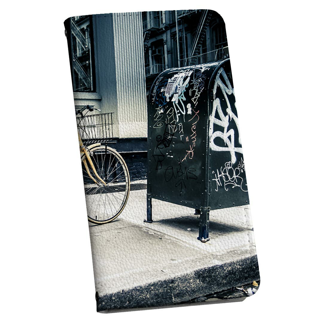 iPhone13pro 6.1インチ 専用 各キャリア iPhone13 Pro プロ 共通対応 ストラップ付き ケース ショルダー スマホ 落下防止 手帳型 マグネット式 ピタッと閉まる スマホカバー 肩掛け 斜めかけ 010828 自転車　写真　黄色