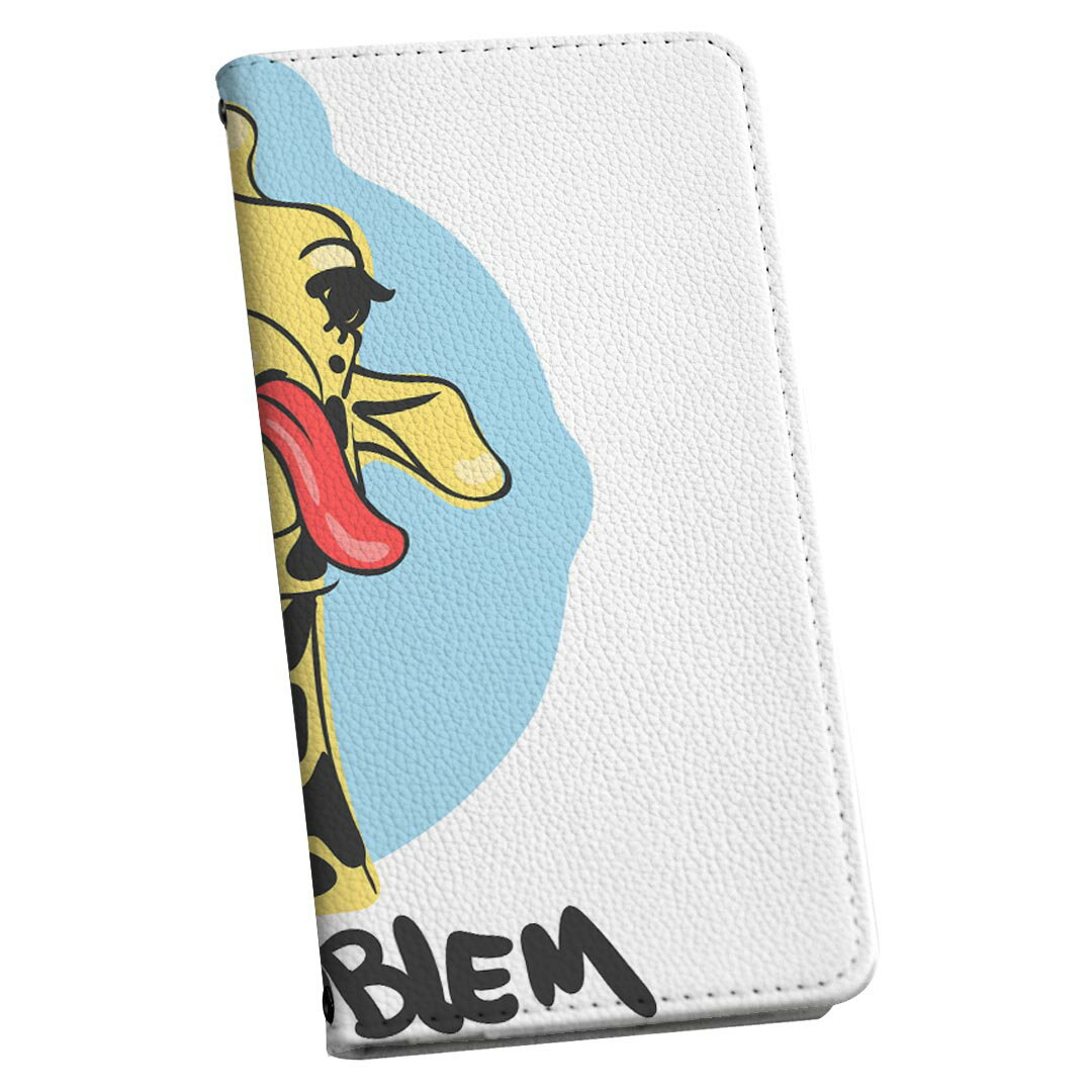 iPhone15pro 6.1インチ 専用 各キャリア iPhone15 Pro プロ 共通対応 ケース カバー 手帳型 マグネット式 ピタッと閉まる レザーケース カード収納 ポケット igcase 010980 きりん　動物　英語