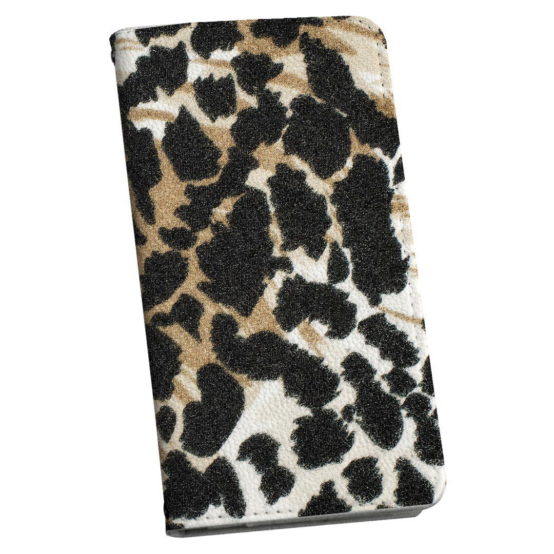 Xperia 10 IV SO-52C SOG07 共通対応 専用 ケース カバー 手帳型 マグネット式 ピタッと閉まる レザーケース so52c カード収納 ポケット igcase 011561 ブラウン アニマル柄 動物