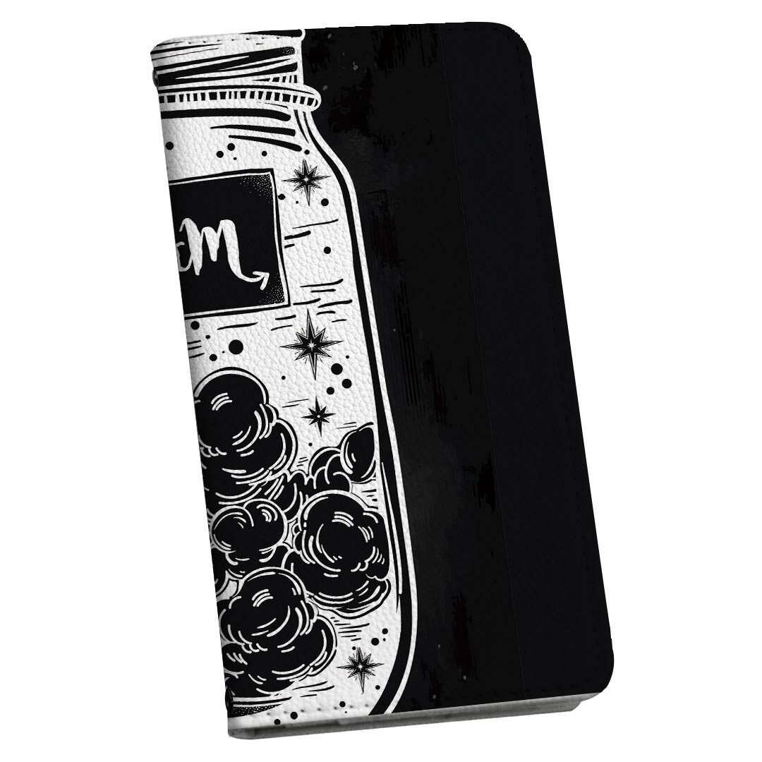 商品特徴・シームレスな全面デザイン（内側は落ち着いたオフホワイト）・外側は高品質の人工革を使用・内側にはスマホを装着するケースが付属・機種専用のカメラホール仕様でケースを装着したままの撮影が可能・ワンセグや動画の視聴に便利な横置きスタンド機能・ICカードなどを2枚まで収納できるカードスロット付き・マグネットフリップで開け閉めカンタン注意事項商品画像はサンプルイメージですので、ご覧の環境によっては多少色味に違いを感じる場合がございます。イメージと違った、モニターと色味が異なるという理由での交換や返金はご対応出来かねます。カバーのみの販売で本体は付属しません。ケース装着のままケーブルを挿しての充電は可能ですが、卓上ホルダでの充電は仕様上対応しておりません。また、ワイヤレス充電対応機種についてはお使いの機器や環境により反応しない場合があります。お手数ですがケースから外してお使い下さい。卓上ホルダ及びワイヤレスでの充電は保障の対象外となります。こちらは無地のレザーにデザインをプリントした商品で、デコなどの加工はございません。凹凸や光沢があるように見えたり布地や金属を素材にしたように見える商品もありますが、デザインの図版によるものです。撮影時にカバーが映り込む恐れがあるため、カメラ用の穴は若干大きめに開けています。カメラ穴の位置にわずかなズレが生じる場合がございます。また印刷時に微妙な画像のズレが生じる場合がございます。ご注文後に1点1点制作する受注生産品のため、不良品以外のご返品や交換は固くお断り致します。機種の選択間違いも保証対象外となりますため、ご注文の際は必ず機種をご確認下さい。発送について完全受注生産のハンドメイド商品となりますので、既製品と比べて発送までお時間を頂いています。 基本的に決済確認後、通常で3営業日程度、最大で10営業日程度での発送となります。繁忙期や休業日明けの場合はさらに時間がかかる場合があります。 その際には別途メールにてご連絡致します。メール便の場合、発送日から到着までに2?4日ほどかかる場合が多く、紛失などの保障もご対応できかねます。あらかじめご了承下さい。