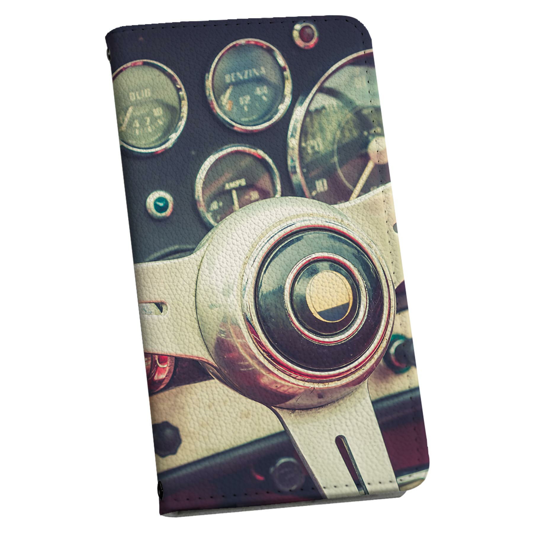 Galaxy S24 Ultra 用 手帳型 ケース SC-52E / SCG26 (SM-S928) 各キャリア 共通対応 ケース カバー 手帳型 マグネット式 ピタッと閉まる レザーケース カード収納 ポケット 012602 車　写真　かっこいい