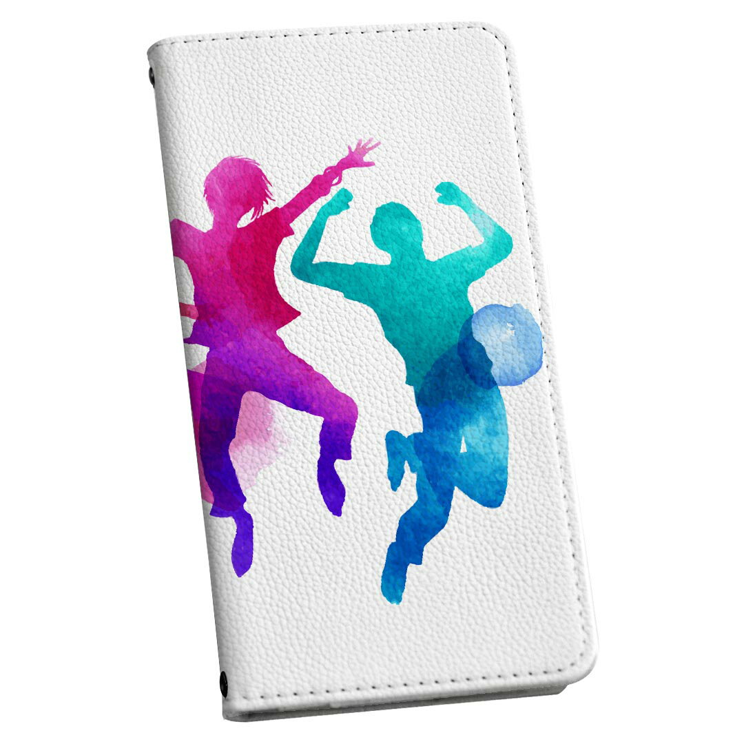 樂天商城 - Xperia 10 III 用 スマホカバー SO-52B / SOG04 共通対応 ケース カバー 手帳型 マグネット式 ピタッと閉まる レザーケース カード収納 ポケット 012639 サッカー　シルエット　カラフル