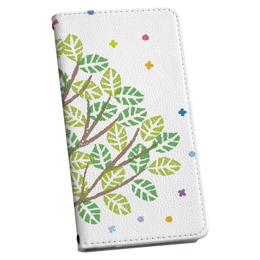 Galaxy A52 5G SC-53B エクスペリア sc53b 専用 ケース カバー 手帳型 マグネット式 ピタッと閉まる レザーケース カード収納 ポケット igcase 013327 木　鳥　葉(2)