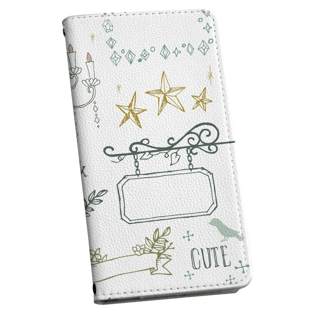 商品特徴・シームレスな全面デザイン（内側は落ち着いたオフホワイト）・外側は高品質の人工革を使用・内側にはスマホを装着するケースが付属・機種専用のカメラホール仕様でケースを装着したままの撮影が可能・ワンセグや動画の視聴に便利な横置きスタンド機能・ICカードなどを2枚まで収納できるカードスロット付き・マグネットフリップで開け閉めカンタン注意事項商品画像はサンプルイメージですので、ご覧の環境によっては多少色味に違いを感じる場合がございます。イメージと違った、モニターと色味が異なるという理由での交換や返金はご対応出来かねます。カバーのみの販売で本体は付属しません。ケース装着のままケーブルを挿しての充電は可能ですが、卓上ホルダでの充電は仕様上対応しておりません。また、ワイヤレス充電対応機種についてはお使いの機器や環境により反応しない場合があります。お手数ですがケースから外してお使い下さい。卓上ホルダ及びワイヤレスでの充電は保障の対象外となります。こちらは無地のレザーにデザインをプリントした商品で、デコなどの加工はございません。凹凸や光沢があるように見えたり布地や金属を素材にしたように見える商品もありますが、デザインの図版によるものです。撮影時にカバーが映り込む恐れがあるため、カメラ用の穴は若干大きめに開けています。カメラ穴の位置にわずかなズレが生じる場合がございます。また印刷時に微妙な画像のズレが生じる場合がございます。ご注文後に1点1点制作する受注生産品のため、不良品以外のご返品や交換は固くお断り致します。機種の選択間違いも保証対象外となりますため、ご注文の際は必ず機種をご確認下さい。発送について完全受注生産のハンドメイド商品となりますので、既製品と比べて発送までお時間を頂いています。 基本的に決済確認後、通常で3営業日程度、最大で10営業日程度での発送となります。繁忙期や休業日明けの場合はさらに時間がかかる場合があります。 その際には別途メールにてご連絡致します。メール便の場合、発送日から到着までに2?4日ほどかかる場合が多く、紛失などの保障もご対応できかねます。あらかじめご了承下さい。