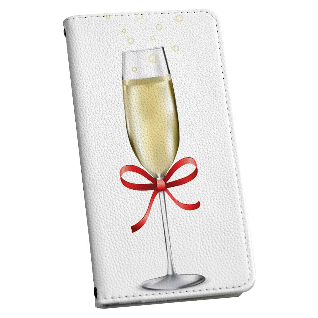 AQUOS sense8 SH-54D / SHG11 共通対応 アクオスセンス8 専用 ケース カバー 手帳型 sh54d マグネット式 ピタッと閉まる レザーケース カード収納 ポケット igcase 013697 キラキラ　ゴールド　リボン