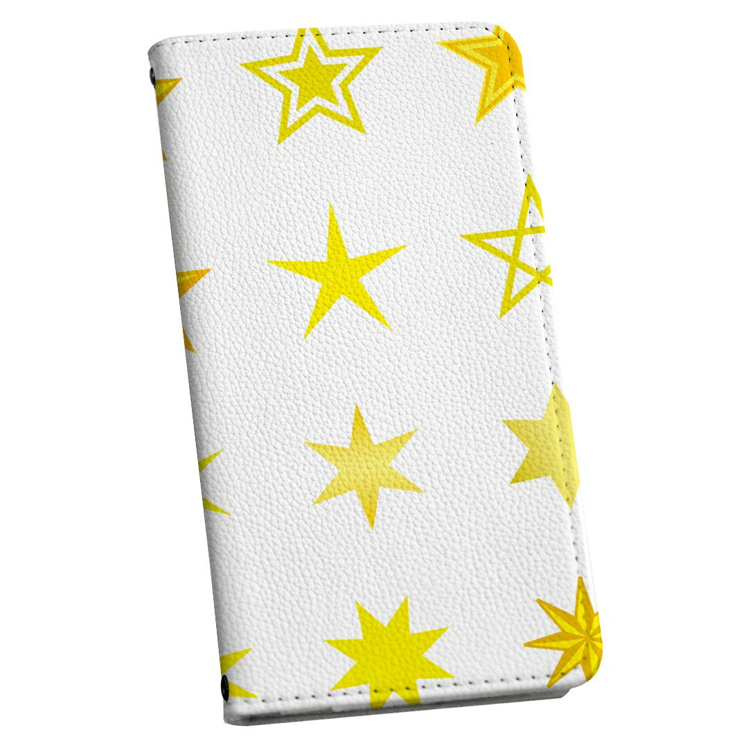 Google pixel 6 用 ケース 2021 モデル 専用 ケース カバー 手帳型 マグネット式 ピタッと閉まる レザーケース カード収納 ポケット igcase 013751 星　模様　黄色