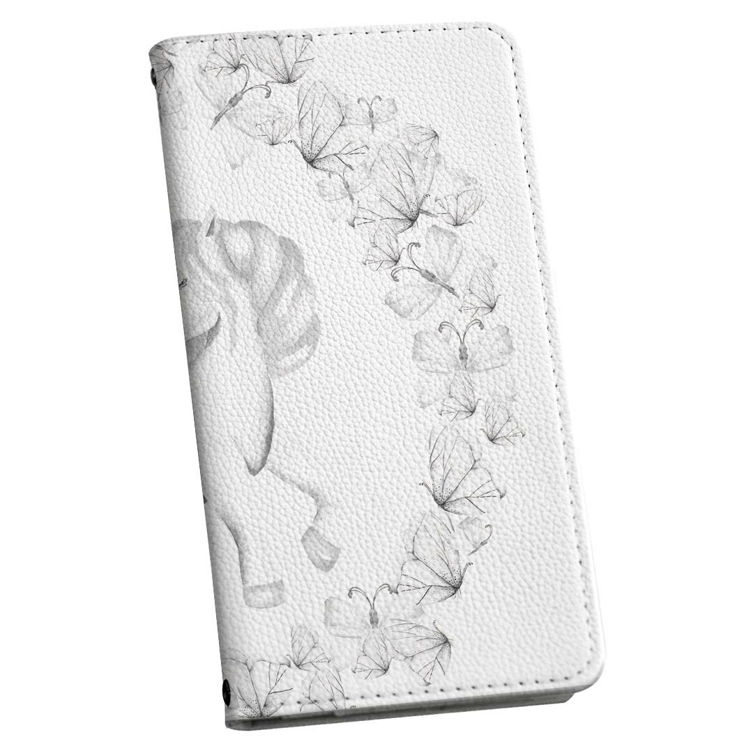 Xperia 10 VII 用 SO-52F / SOG16 / XQ-FE44 共通対応 手帳型ケース ストラップ付き ショルダー スマホ 落下防止 手帳型 マグネット式 ピタッと閉まる スマホカバー 肩掛け 斜めかけ 014540 ユニコーン　蝶