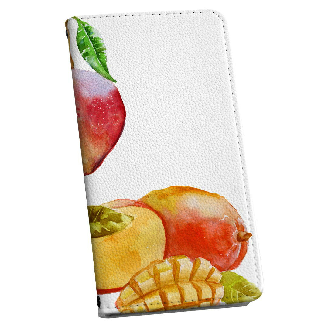 Xperia 5 V 用 SO-53D / SOG12 共通対応 ケース 手帳型 014791 マンゴー 果物 夏