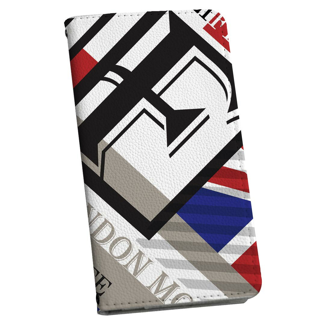 Xperia 10 II SO-41A / SOV43 共通対応 専用 ケース カバー 手帳型 マグネット式 ピタッと閉まる レザーケース so41a カード収納 ポケット igcase 014965 ユニオンジャック　イラスト　外国　英字
