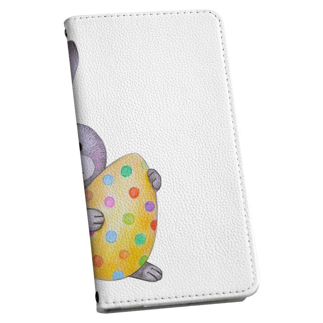 L-01K V30+ LG ストラップ付き l01k ケース ショルダー スマホ 落下防止 手帳型 マグネット式 ピタッと閉まる スマホカバー 肩掛け 斜めかけ 015323 1 イースター たまご とり ケーキ パステル