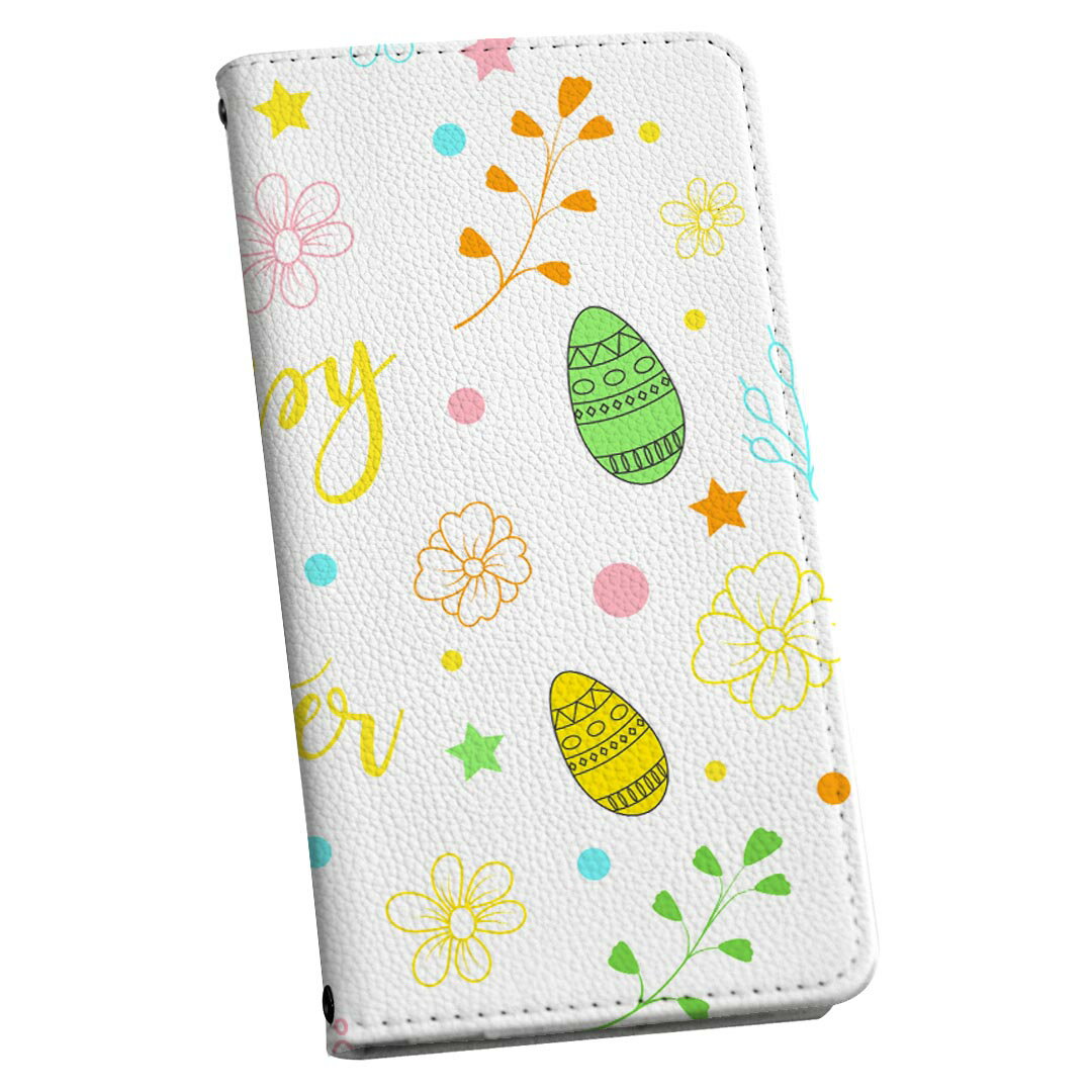 Galaxy S21 5G SC-51B ギャラクシー 専用 ケース カバー 手帳型 マグネット式 ピタッと閉まる レザーケース sc51b カード収納 ポケット igcase 015329 1 イースター たまご とり ケーキ パステル