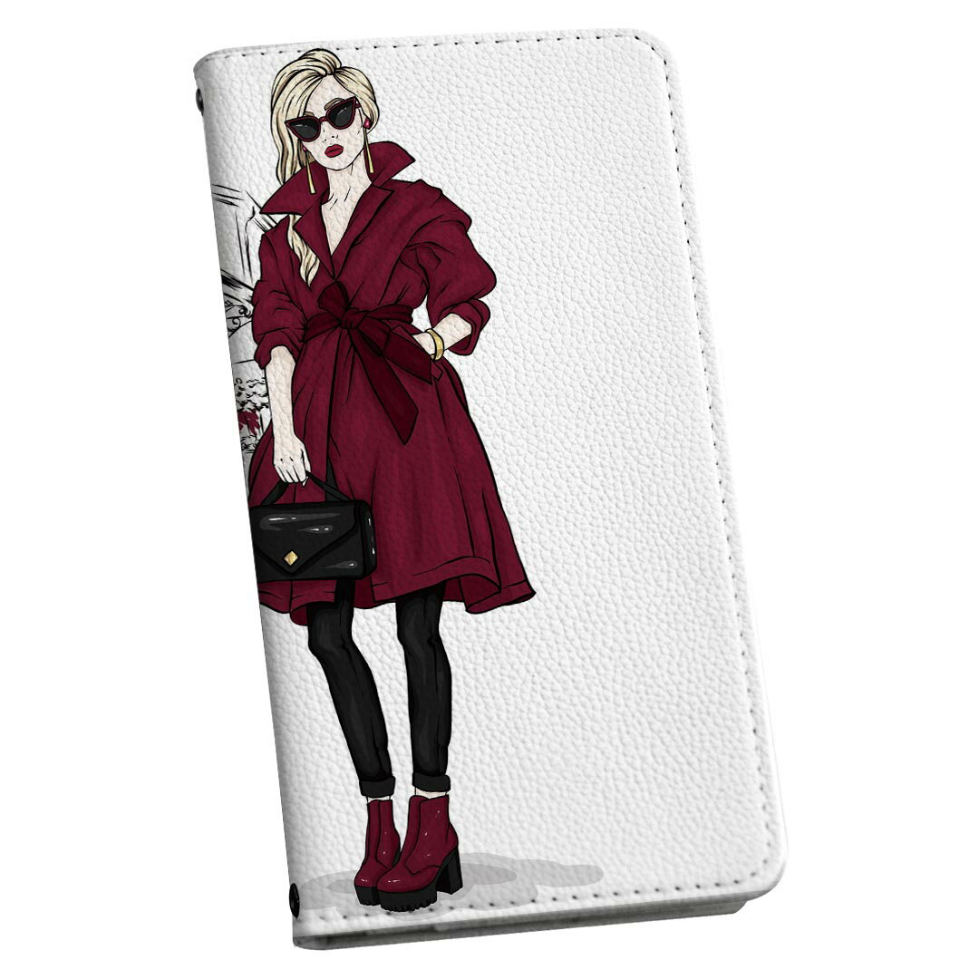 Galaxy A21 SC-42A ギャラクシー sc42a 専用 ケース カバー 手帳型 マグネット式 ピタッと閉まる レザーケース sc02k カード収納 ポケット igcase 015673 女の人　おしゃれ　クール