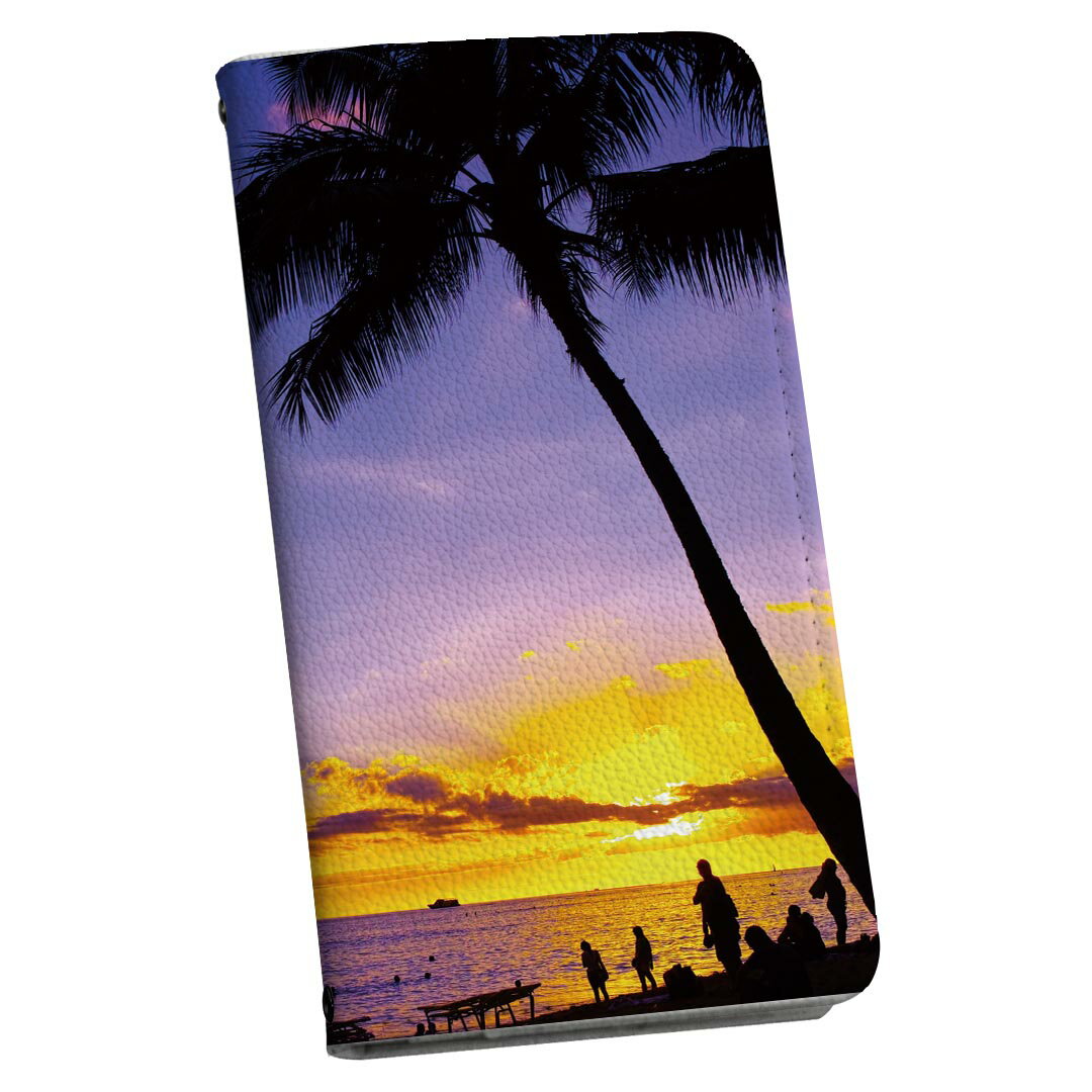 iPhone7 iphone 6/7/8 共通対応 アイフォーン 用 ケース カバー 手帳型 マグネット式 ピタッと閉まる igcase 015718 風景　ヤシの木　写真