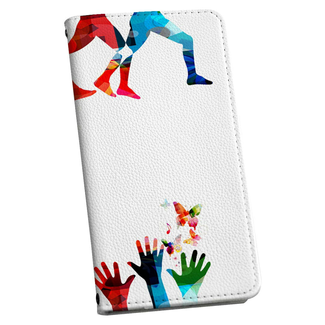 商品特徴・シームレスな全面デザイン（内側は落ち着いたオフホワイト）・外側は高品質の人工革を使用・内側にはスマホを装着するケースが付属・機種専用のカメラホール仕様でケースを装着したままの撮影が可能・ワンセグや動画の視聴に便利な横置きスタンド機能・ICカードなどを2枚まで収納できるカードスロット付き・マグネットフリップで開け閉めカンタン注意事項商品画像はサンプルイメージですので、ご覧の環境によっては多少色味に違いを感じる場合がございます。イメージと違った、モニターと色味が異なるという理由での交換や返金はご対応出来かねます。カバーのみの販売で本体は付属しません。ケース装着のままケーブルを挿しての充電は可能ですが、卓上ホルダでの充電は仕様上対応しておりません。また、ワイヤレス充電対応機種についてはお使いの機器や環境により反応しない場合があります。お手数ですがケースから外してお使い下さい。卓上ホルダ及びワイヤレスでの充電は保障の対象外となります。こちらは無地のレザーにデザインをプリントした商品で、デコなどの加工はございません。凹凸や光沢があるように見えたり布地や金属を素材にしたように見える商品もありますが、デザインの図版によるものです。撮影時にカバーが映り込む恐れがあるため、カメラ用の穴は若干大きめに開けています。カメラ穴の位置にわずかなズレが生じる場合がございます。また印刷時に微妙な画像のズレが生じる場合がございます。ご注文後に1点1点制作する受注生産品のため、不良品以外のご返品や交換は固くお断り致します。機種の選択間違いも保証対象外となりますため、ご注文の際は必ず機種をご確認下さい。発送について完全受注生産のハンドメイド商品となりますので、既製品と比べて発送までお時間を頂いています。 基本的に決済確認後、通常で3営業日程度、最大で10営業日程度での発送となります。繁忙期や休業日明けの場合はさらに時間がかかる場合があります。 その際には別途メールにてご連絡致します。メール便の場合、発送日から到着までに2?4日ほどかかる場合が多く、紛失などの保障もご対応できかねます。あらかじめご了承下さい。