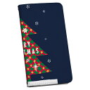 iPhone11 6.1インチ 専用 ケース カバー 手帳型 マグネット式 ピタッと閉まる レザーケース sc02k カード収納 ポケット igcase 015811 クリスマスツリー 冬 木