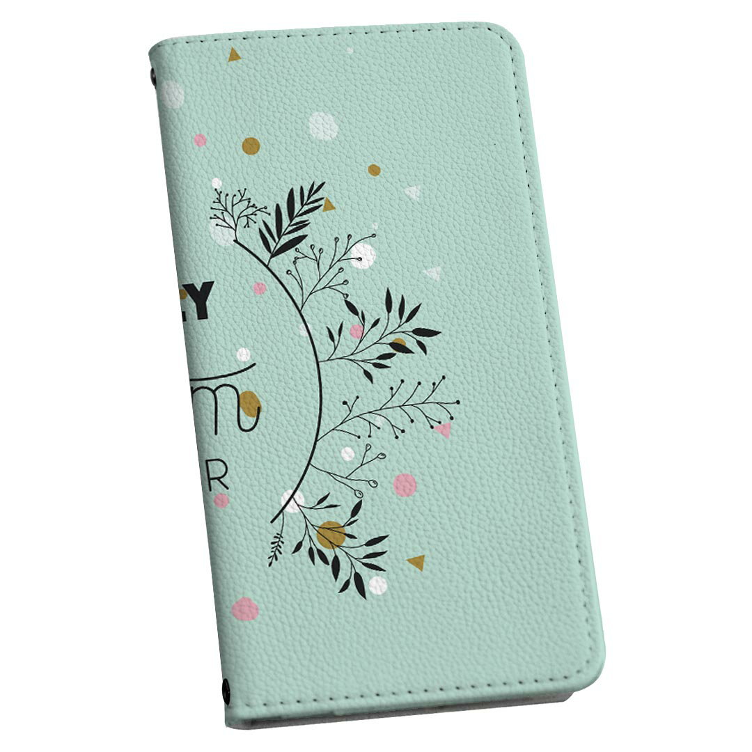 らくらくスマートフォン me F-01L ストラップ付き f01l ケース ショルダー スマホ 落下防止 手帳型 マグネット式 ピタッと閉まる スマホカバー 肩掛け 斜めかけ 015816 母の日　花　mother