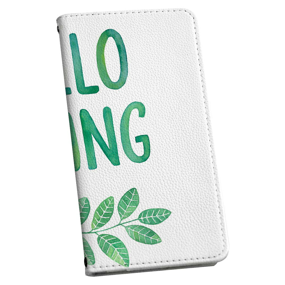 Galaxy A53 5G SC-53C / SCG15 共通対応 用 ケース カバー 手帳 sc53c ストラップ付き ケース ショルダー スマホ 落下防止 手帳型 マグネット式 ピタッと閉まる スマホカバー 肩掛け 斜めかけ 015975 春　文字　花