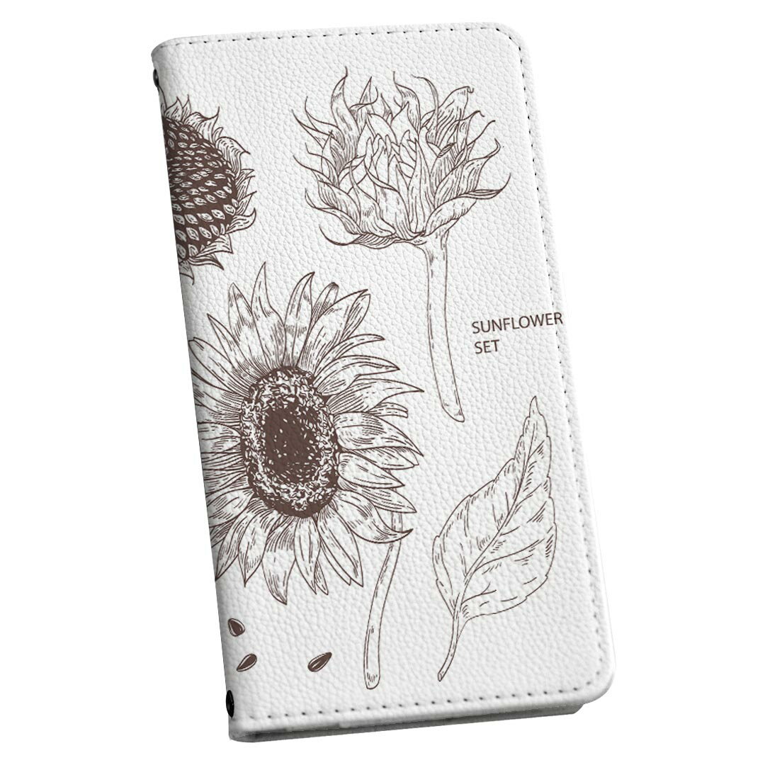 Google Pixel5 ストラップ付き pixel 5 ケース ショルダー スマホ 落下防止 手帳型 マグネット式 ピタッと閉まる スマホカバー 肩掛け 斜めかけ 016123 ひまわり　植物