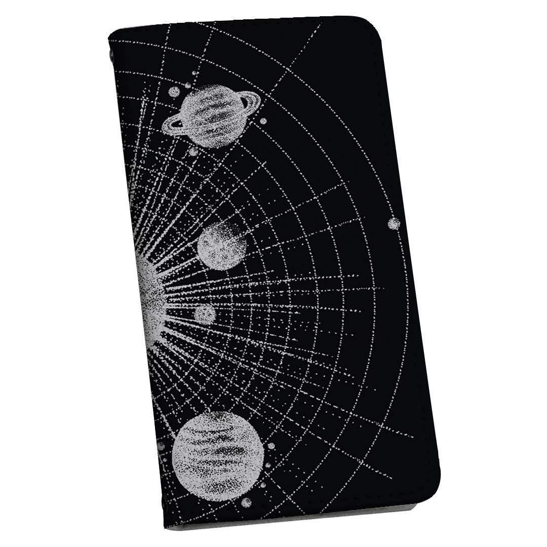 SC-02L Galaxy Feel2 ギャラクシー フィールツー ストラップ付き sc02l ケース ショルダー スマホ 落下防止 手帳型 マグネット式 ピタッと閉まる スマホカバー 肩掛け 斜めかけ 016129 地球　宇宙