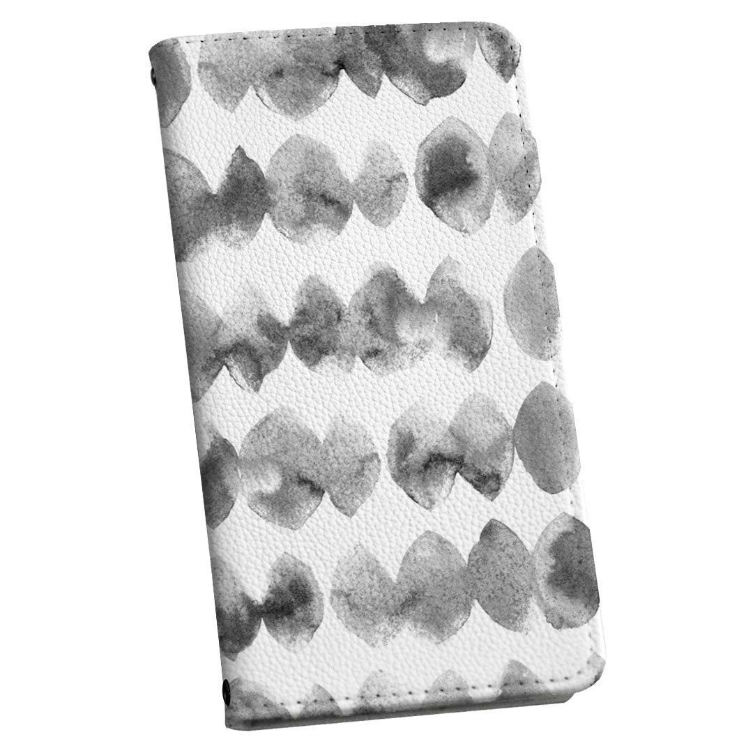 Xperia 5 IV SO-54C SOG09 A204SO 共通対応 専用 スマホカバー ケース カバー 手帳タイプ 手帳型 革 カバー 016153 モノクロ