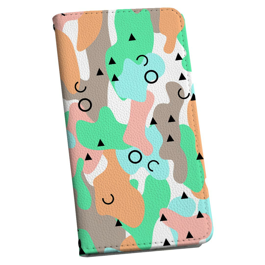 Xperia 5 II SO-52A エクスペリア so52a ストラップ付き ケース ショルダー スマホ 落下防止 手帳型 マグネット式 ピタッと閉まる スマホカバー 肩掛け 斜めかけ 016288 カラフル