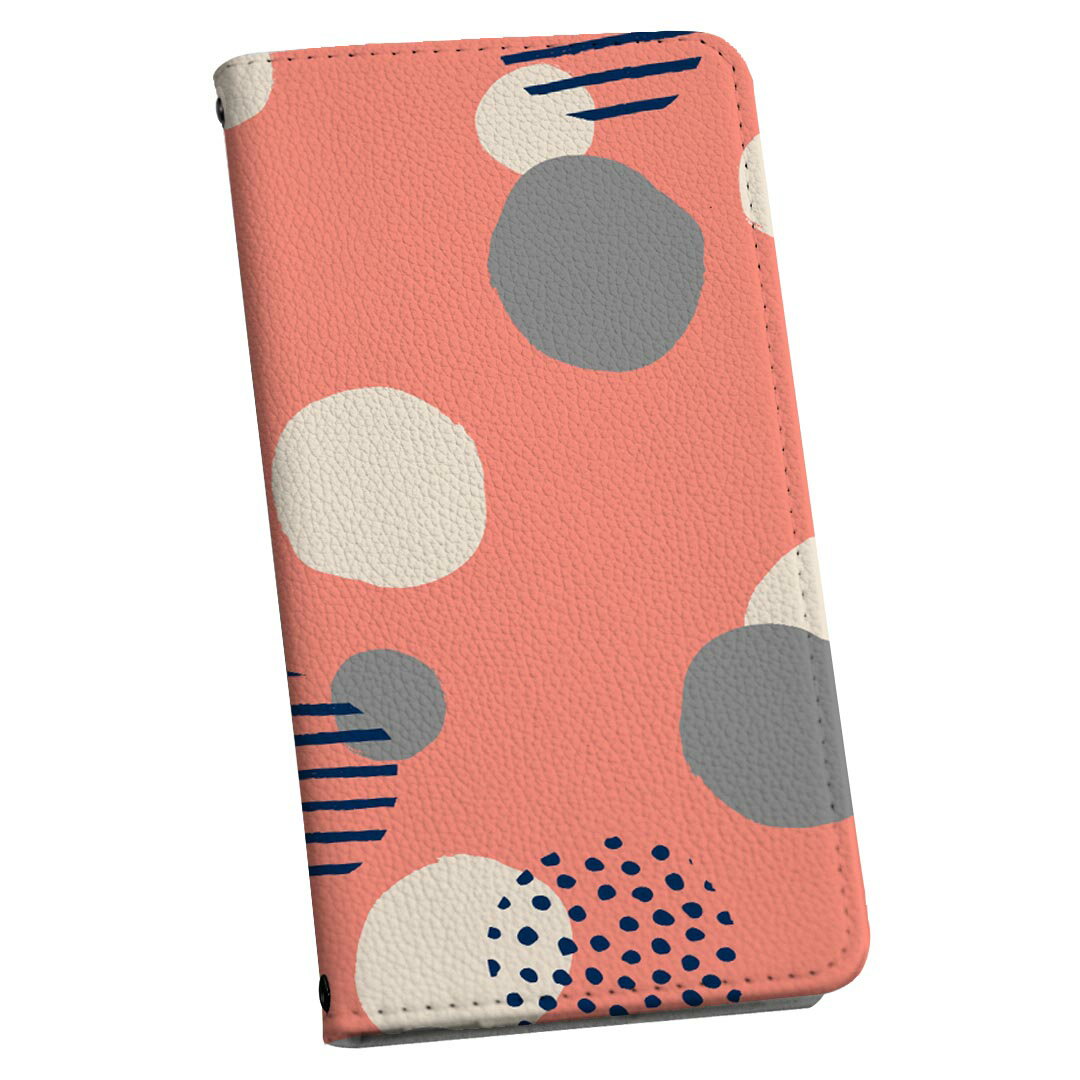 iPhone14pro 6.1インチ 専用 各キャリア iPhone14 Pro プロ 共通対応 ケース カバー 手帳型 マグネット式 ピタッと閉まる レザーケース カード収納 ポケット igcase 016381 水玉模様